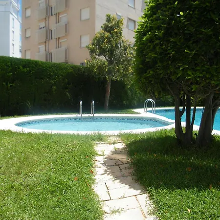 Familiar De 3 En Con Piscina, Cerca De Playa Y Puerto - Es-314-26 Gandia